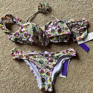 Off the shoulder swim suit